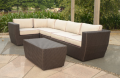 5 Seats Rattan Wicker Outdoor Furniture Set Coffee Table Rattan Patio Set 