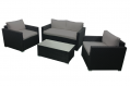 4 Piece outdoor leisure patio sofa set deck outdoor furniture garden sofa