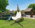 Patio Wicker Swing Egg Chair Indoor Swinging Chair Outdoor Hammock Egg Chair 350lbs Capacity for Patio Bedroom Balcony