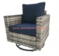  PE Rattan Swiveling Chair