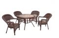 Royal outdoor rattan garden dining table furniture conversation garden Patio rattan outdoor garden furniture sets