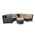 Guangdong Outdoor Furniture Supplier Outdoor Furniture Half Round Garden Sofa