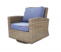 Forever Patio Modern Luxury All Weather Outdoor Patio Garden Furniture Aluminum Frame Wicker Rattan Swivel Chair Rotating and Swiveling Chair