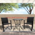 3 pcs High quality cheap cafe chairs and tables multifunctional table coffee table set