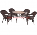 Royal outdoor rattan garden dining table furniture conversation garden Patio rattan outdoor garden furniture sets