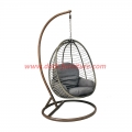 Patio Wicker Swing Egg Chair Indoor Swinging Chair Outdoor Hammock Egg Chair 350lbs Capacity for Patio Bedroom Balcony